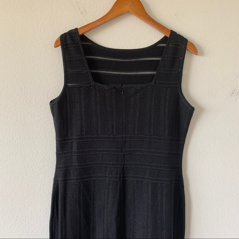 St. John Sleeveless Gossamer Illusion Knit Mermaid Dress - Picture 9 of 15
